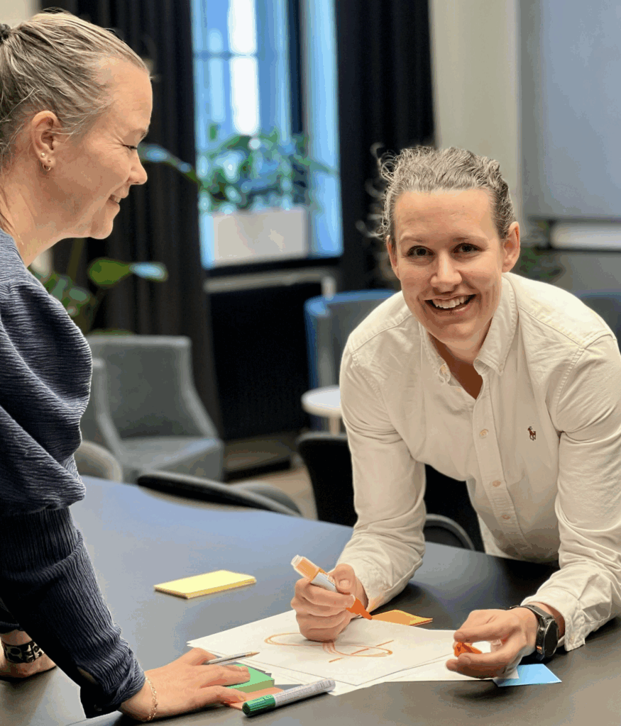 Vibeke og Victoria jobber begge som smidige coacher og teknologirådgivere i Novanet
