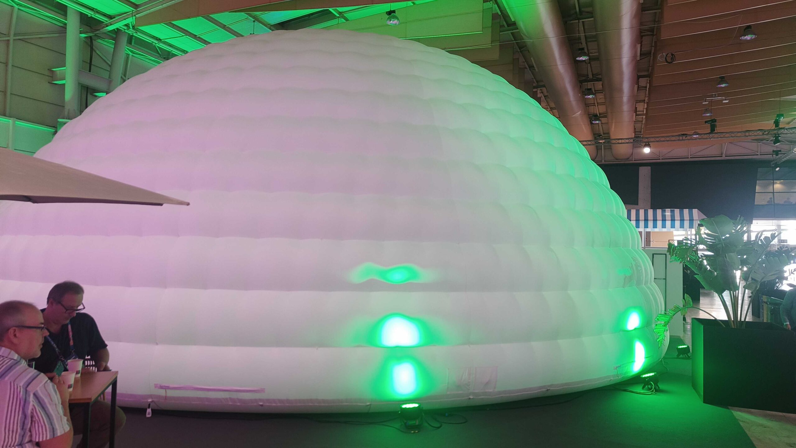 There were six rooms in the venue. One was an igloo.